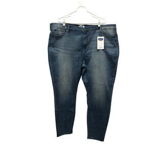 Levis Denizen Jeans Women Size 26W Mid Rise Skinny Essential Stretch Denim NEW